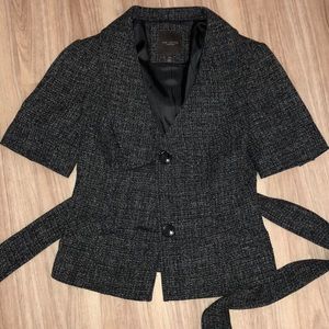 NWOT The Limited Tweed Short Sleeve Blazer Jacket